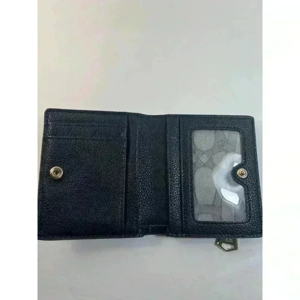 Aimee Kestenberg Black Leather Bifold Wallet
